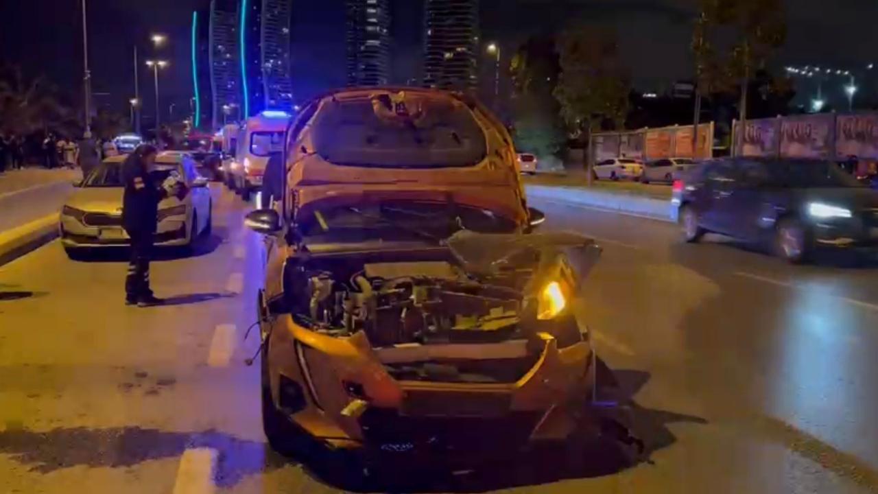 Kartal'da ardışık bir trafik kazası sonucu 3 kişi yaralandı.