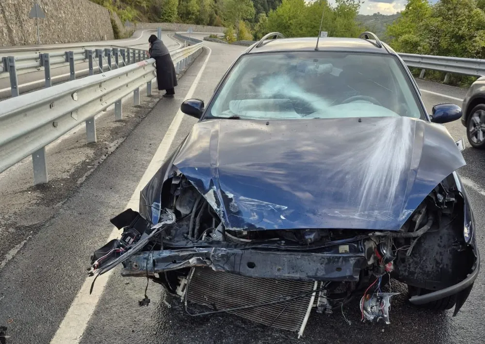 Kozlu'da meydana gelen trafik kazası...