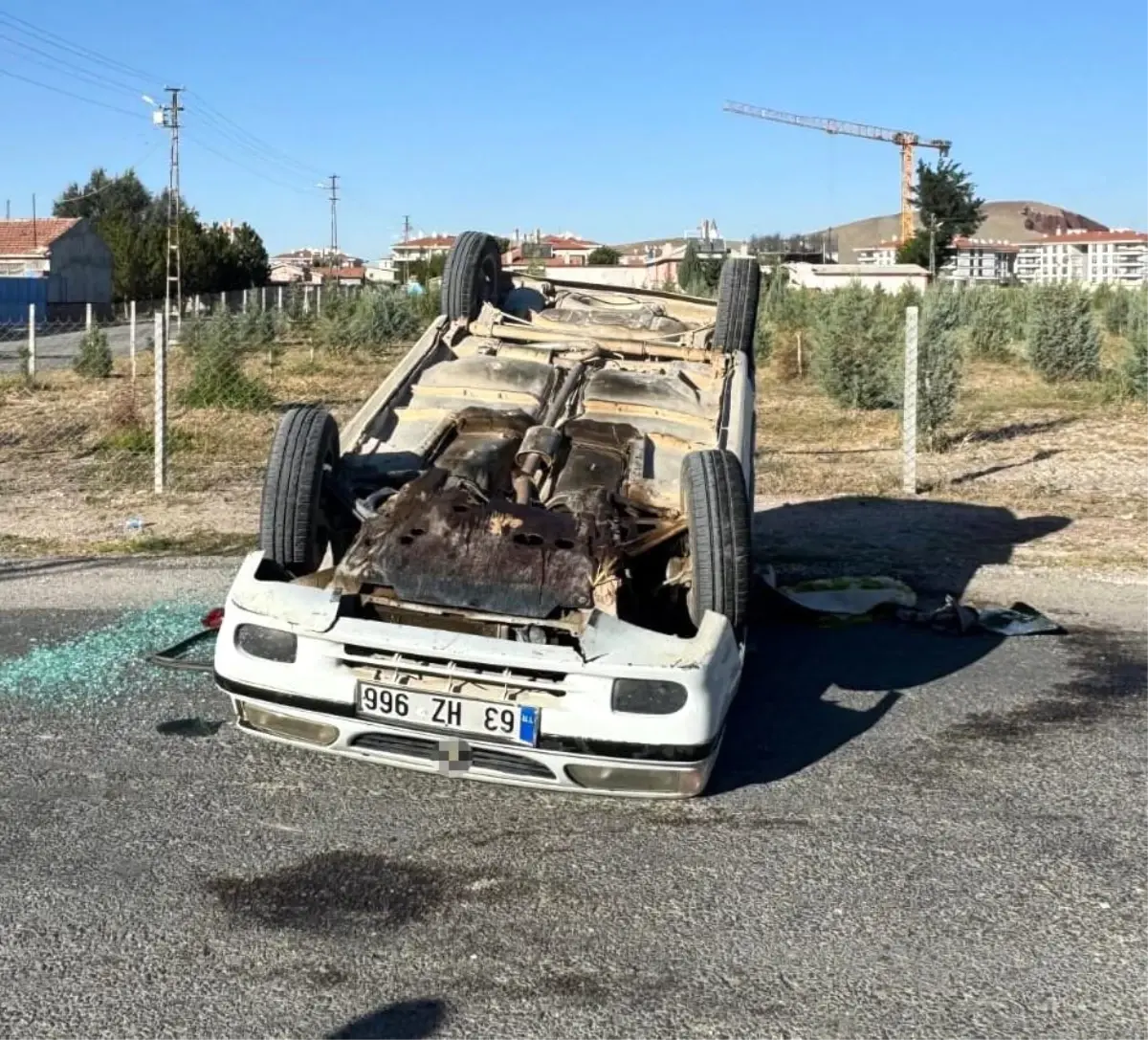 Karapınar'da Kaza Sonucu Bir Kişi Yaralandı.