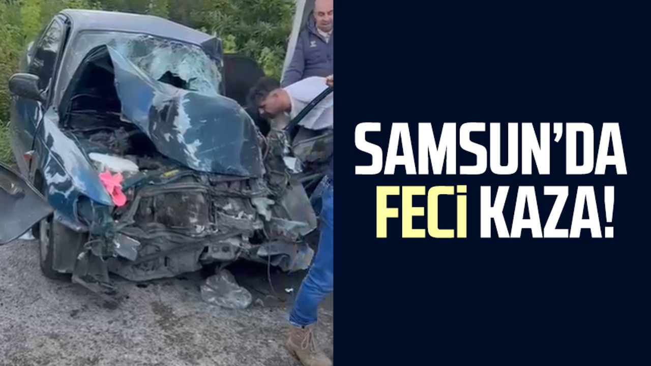 Çarşamba'da Samsun'da meydana gelen korkunç kaza 5 kişinin yaralanmasına neden oldu.