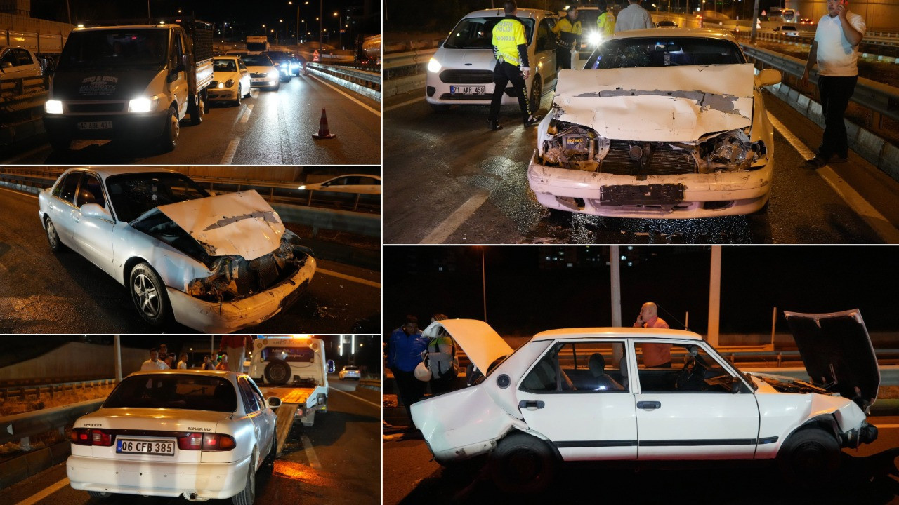 Kırıkkale'de ardışık trafik kazası: 1 yaralı olay yaşandı.