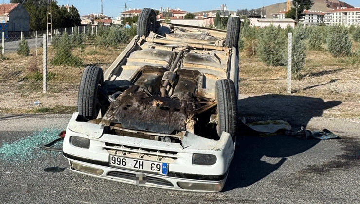 Konya'da trafik olayı: 1 kişi yaralandı.