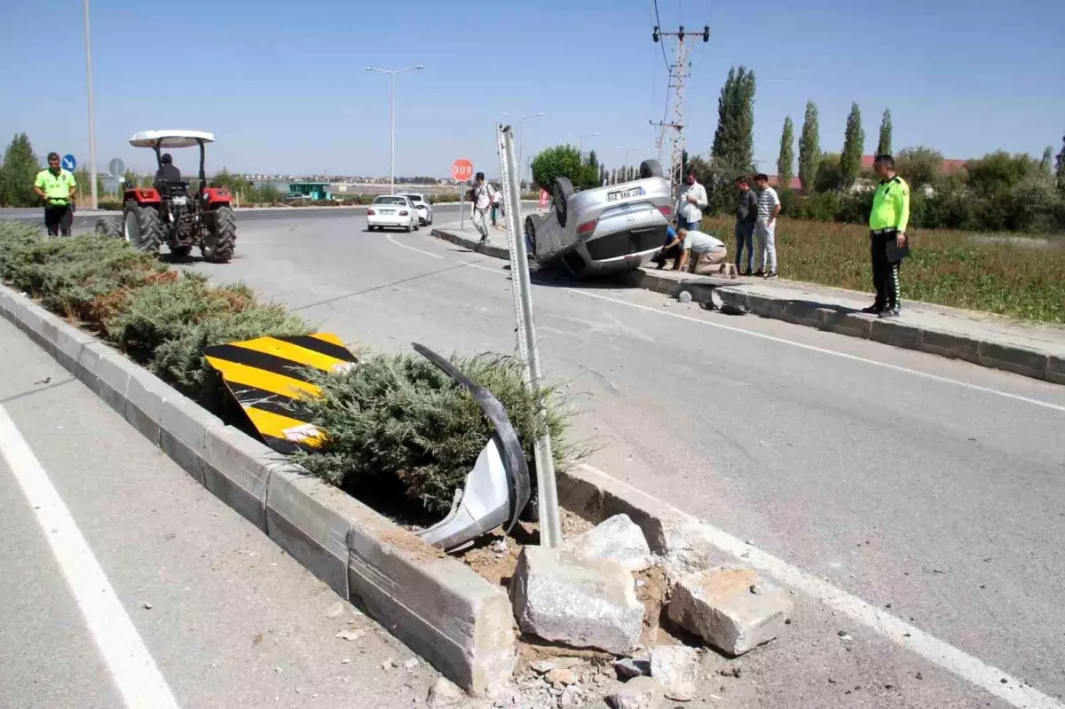 Beyşehir'de Trafik Kazasında Sürücü Yaralı