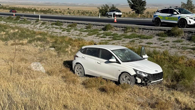 Konyar'da meydana gelen kaza sonucu bir kişi yaralandı.