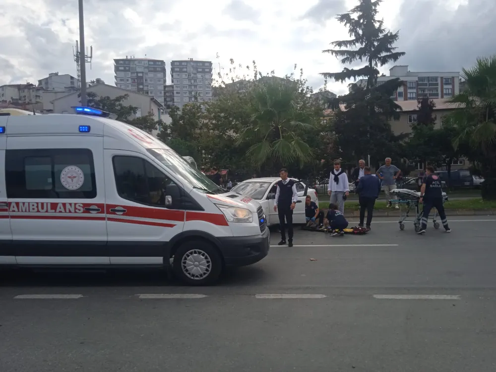 Kaza sonucu Akçaabat'ta bir kişi yaralı.