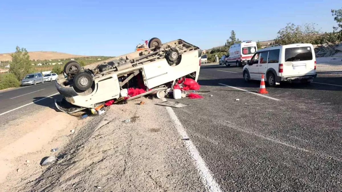Şanlıurfa'da trafik kazasında 20 kişi yaralandı.