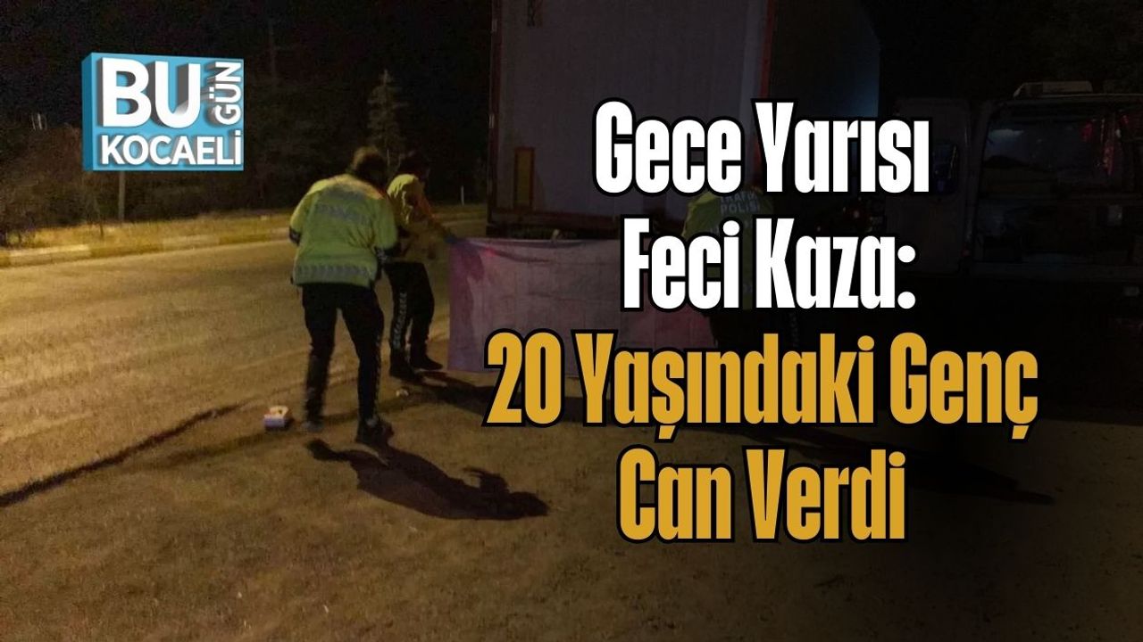 Genç Birisi Gece Yarısı Korkunç Bir Kazada Hayatını Kaybetti