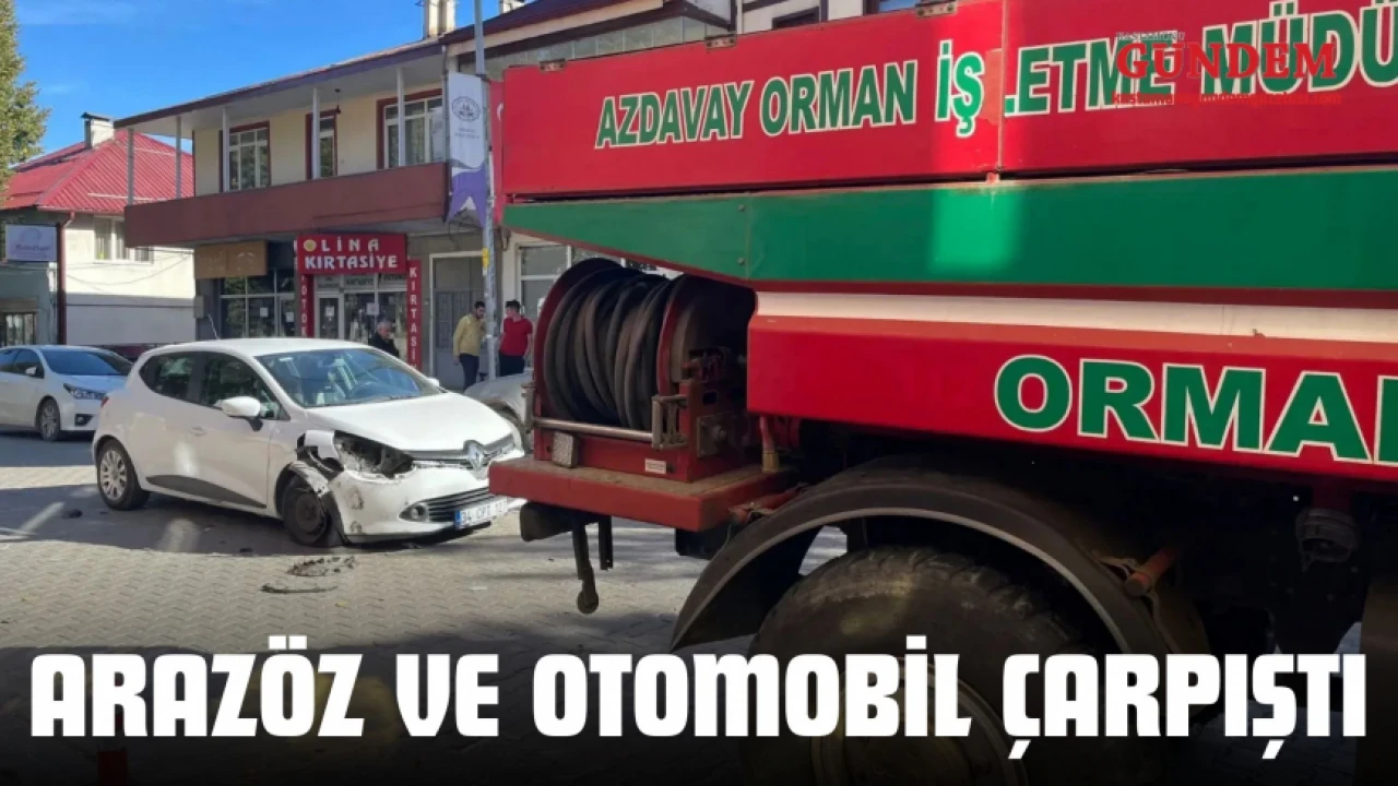 Kastamonu'da Arazöz ile Araç Çarpıştı