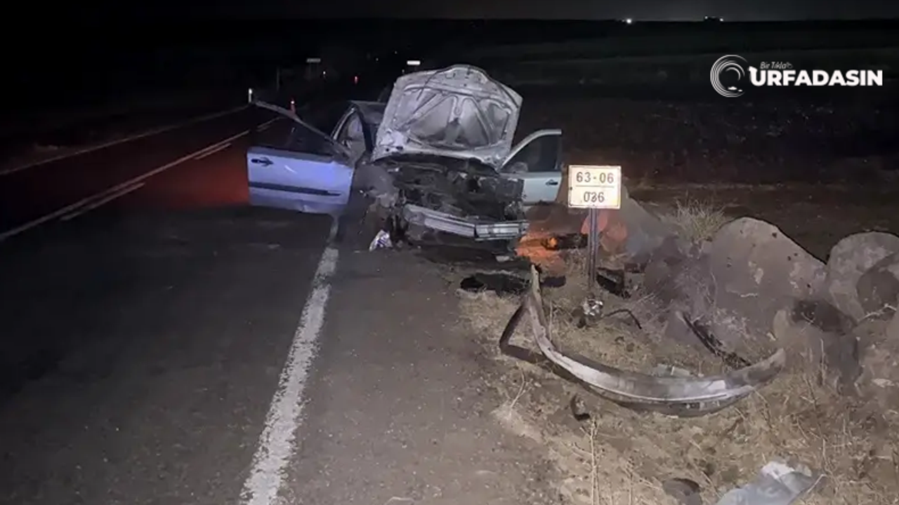 Viranşehir-Siverek Yolu'nda Kaza 2 Kişi Ağır Yaralandı.