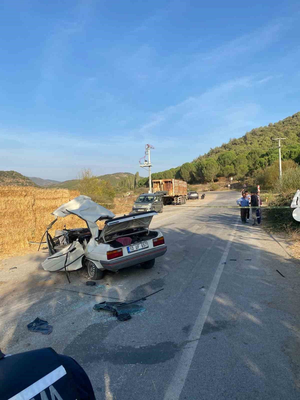 Bigadiç'te trafik kazasında bir kişi hayatını kaybetti.