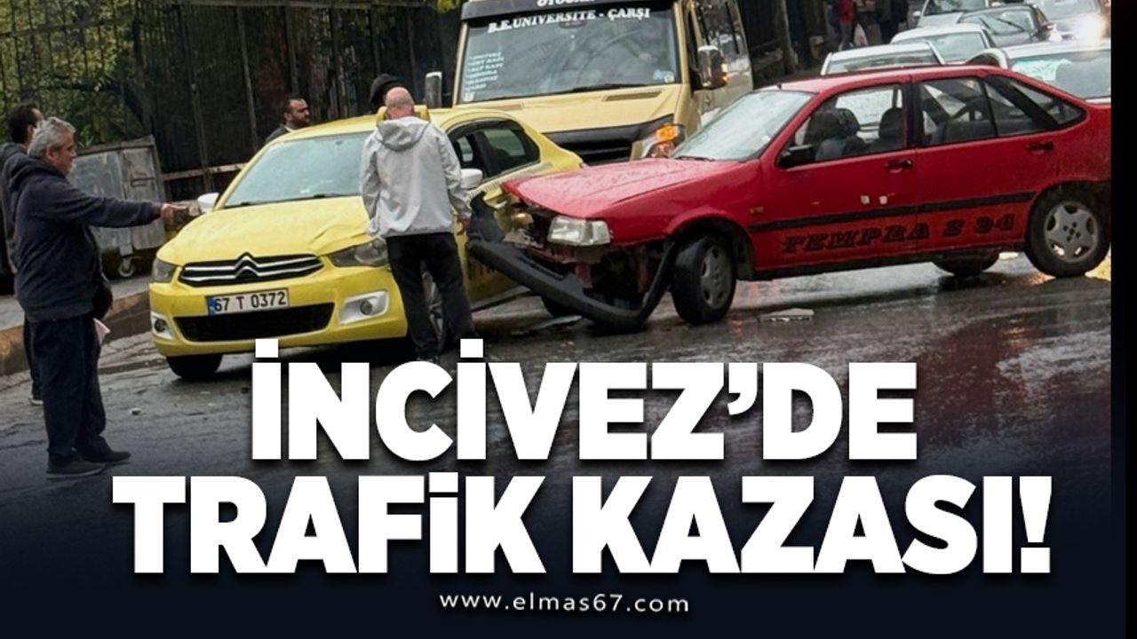 Zonguldak'ta Otomobil ve Taksi Çarpıştı
