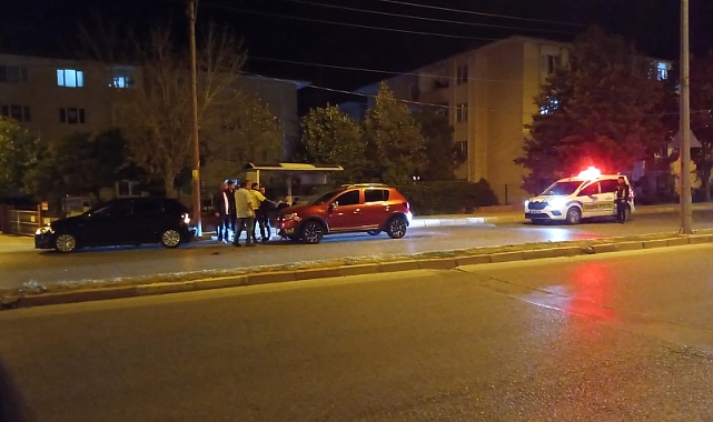 Kırklareli TOKİ Kavşağında Trafik Kazası Meydana Geldi.