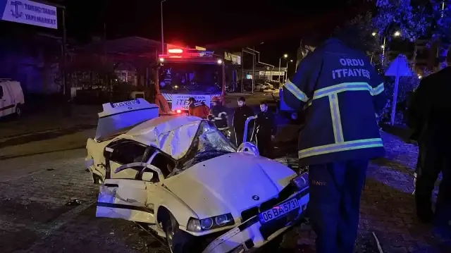 Ordu'da kaza: 3 kişi yaralandı.