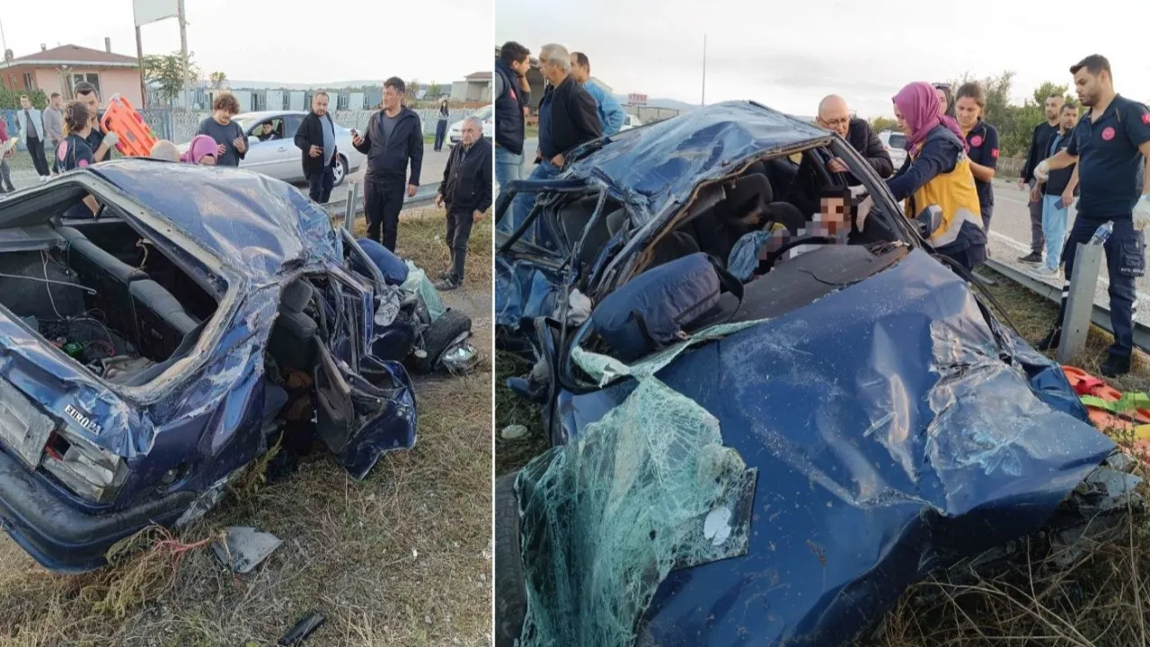 Gönen-Bandırma karayolunda trafik kazası: 1 kişi yaralandı.