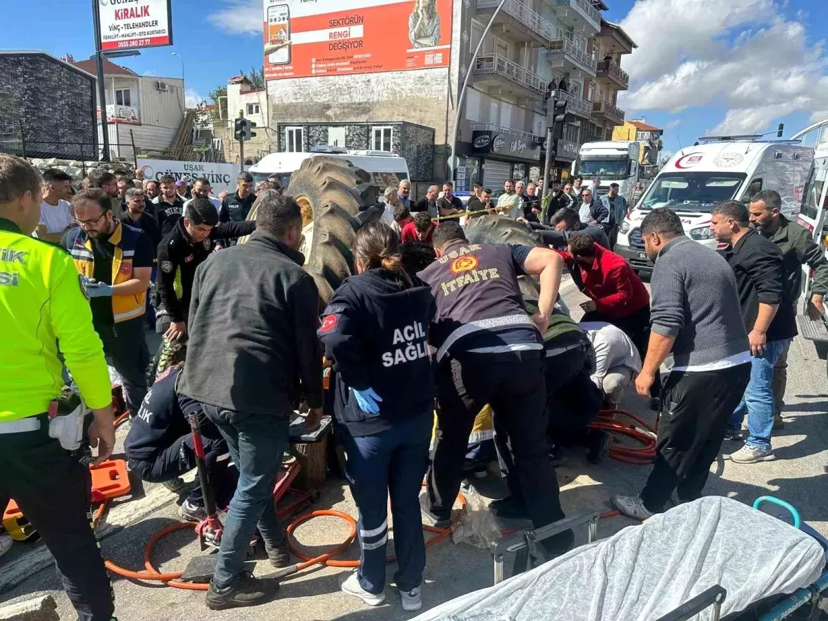 Uşak'ta Ardışık Trafik Kazası