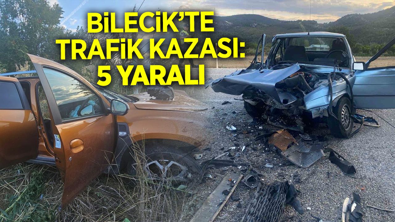 Bilecik'te kaza: 5 kişi yaralı