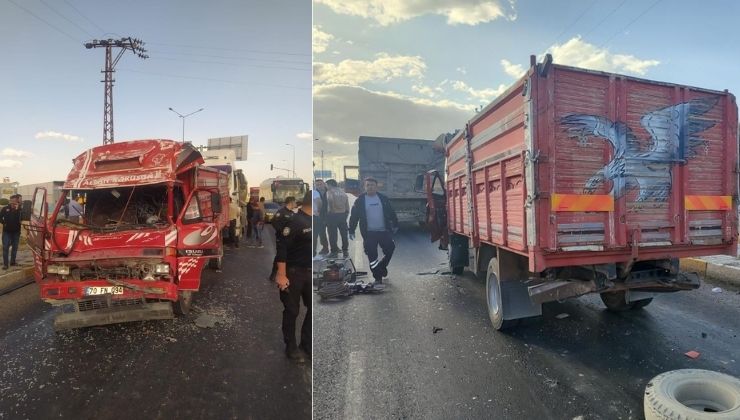 Konya'da ardışık trafik kazası: 2 kişi yaralandı.