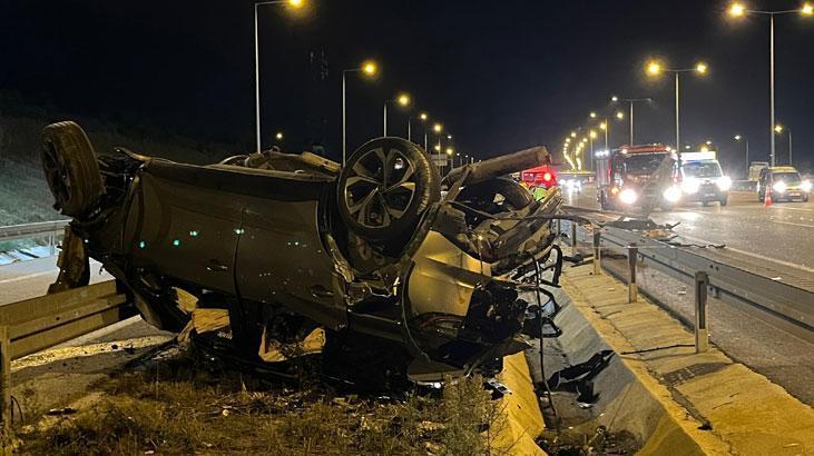 Kuzey Marmara Otoyolunda feci kaza: 2 ölü, biri çocuk 5 yaralı.