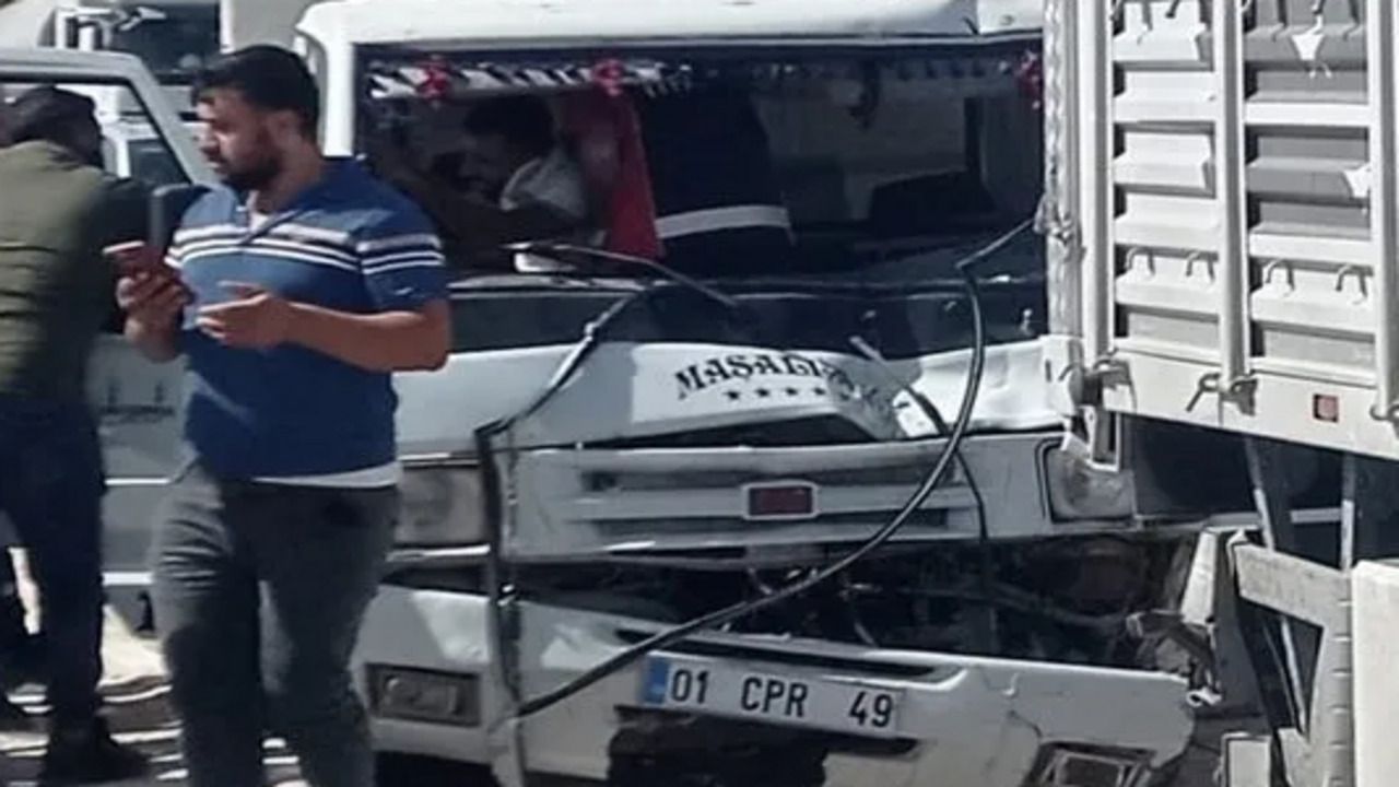 Mardin'de Kamyon Kaza Yaptı.
