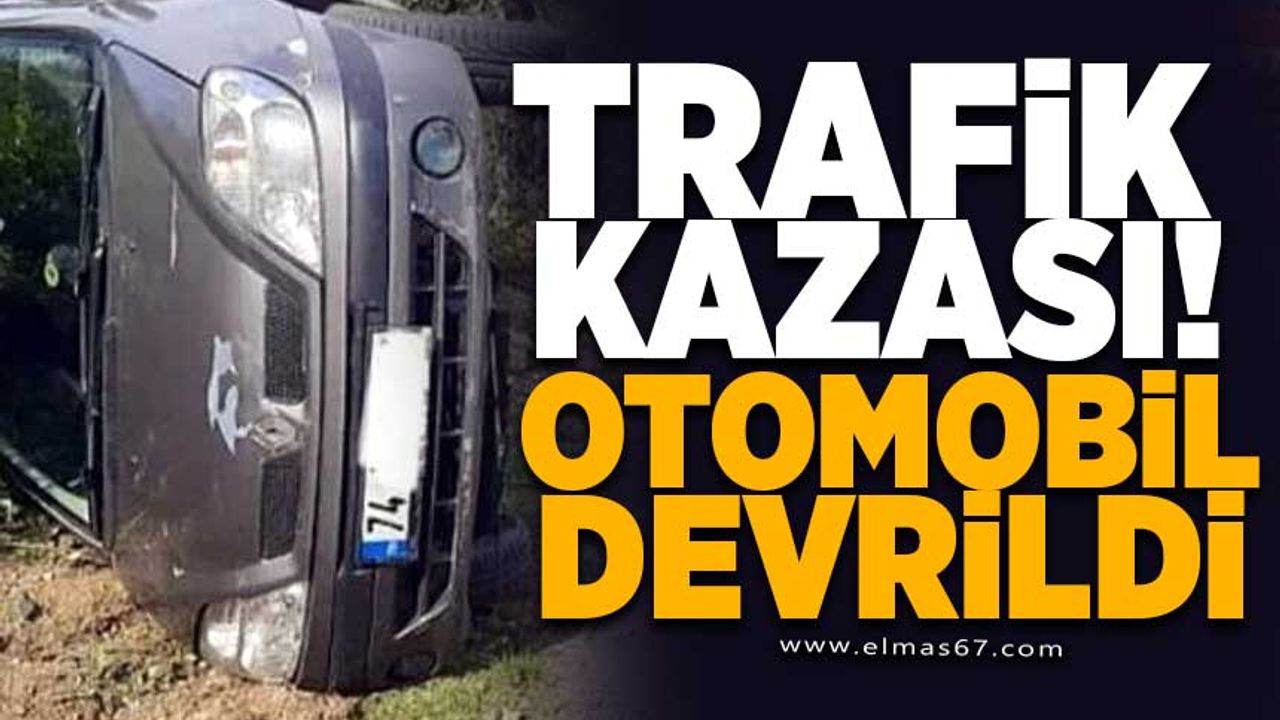 Aracın devrilmesi sonucu meydana gelen trafik kazası
