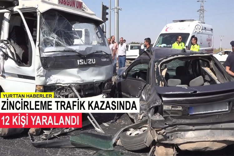 Zincirleme kaza sonucu 12 kişi yaralandı.