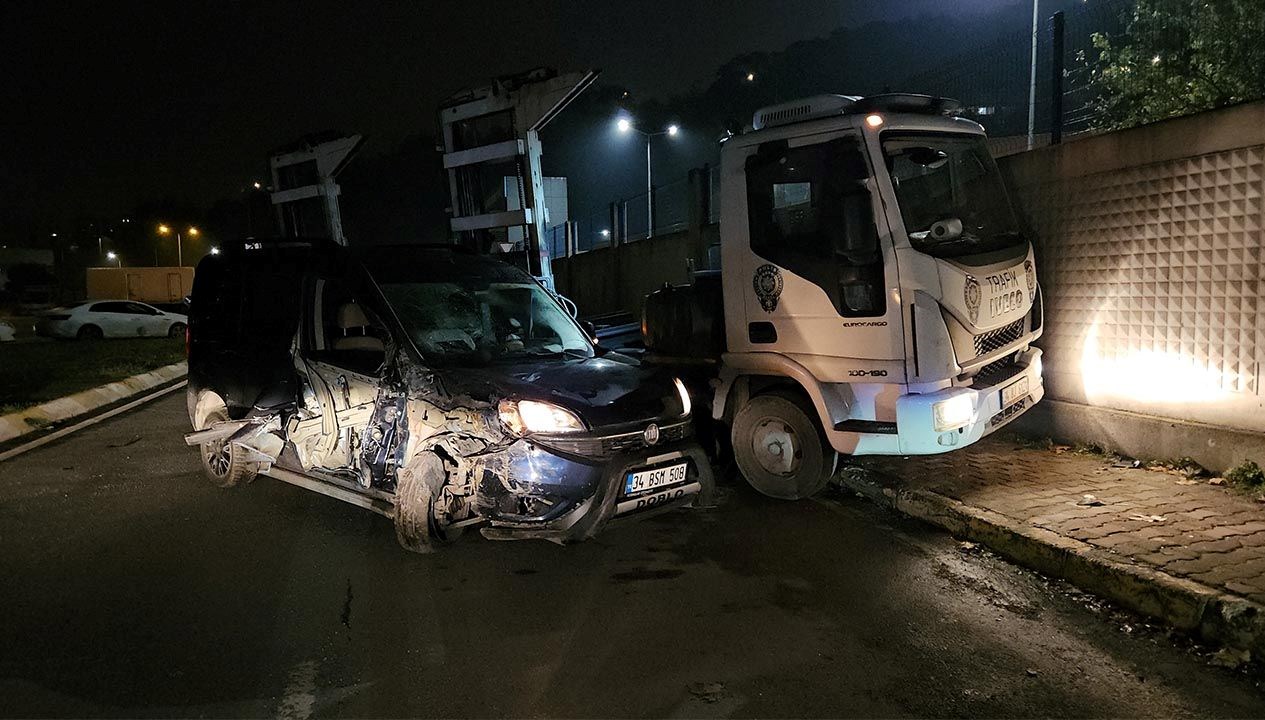 Kaza sonrası aracı terk edip kaçtı.