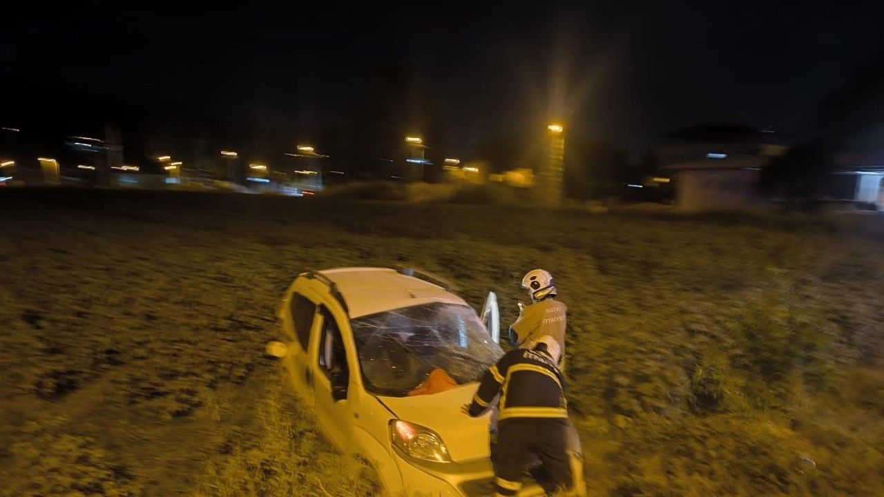 Kırıkhan'da trafik kazasında 1 kişi yaralandı.