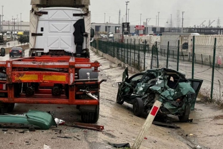Bursa Gemlik'te dehşet verici bir kaza meydana geldi! Tamamen değişti...