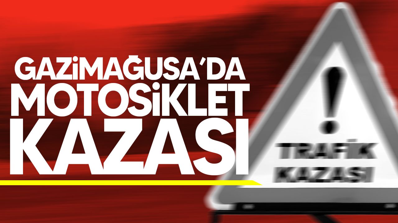 Gazimağusa'da motosiklet kazasında 19 yaşındaki sürücü yaralandı.