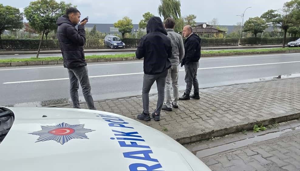 Kaza anında faciadan kaçınıldı Ereğli'de