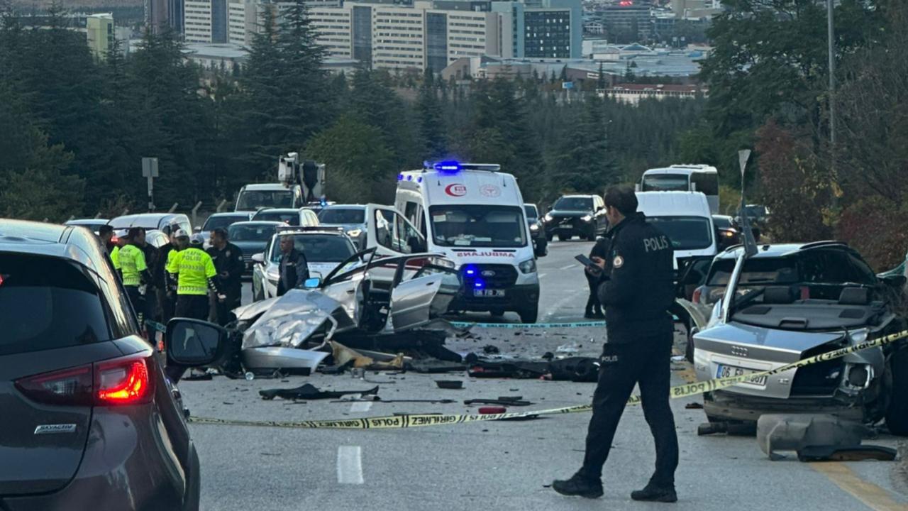 Ankara'da kaza: 1 kişi öldü, 2 kişi yaralandı.