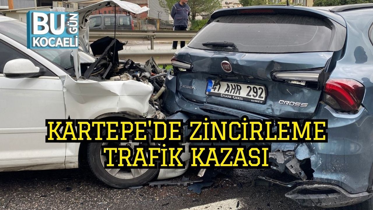 Kartepe'de Ardışık Trafik Kazası