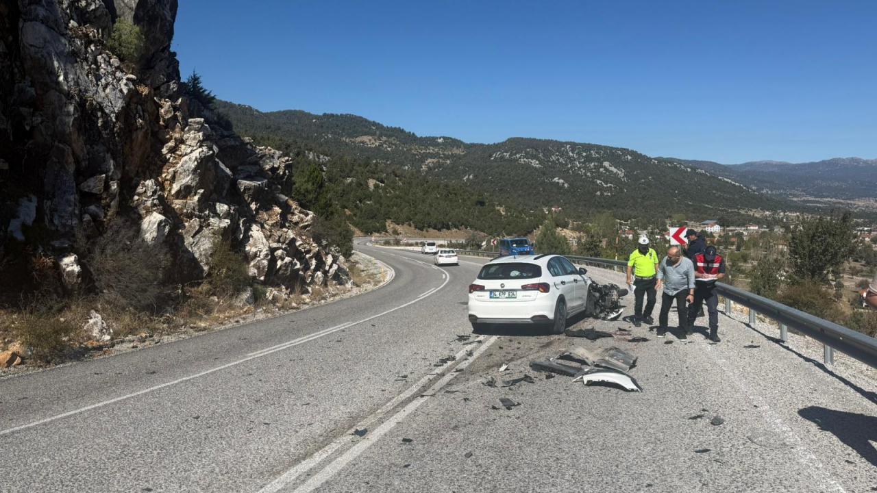 Trajik kaza: Motosiklet sürücüsü otomobil tarafından ezilerek öldü.