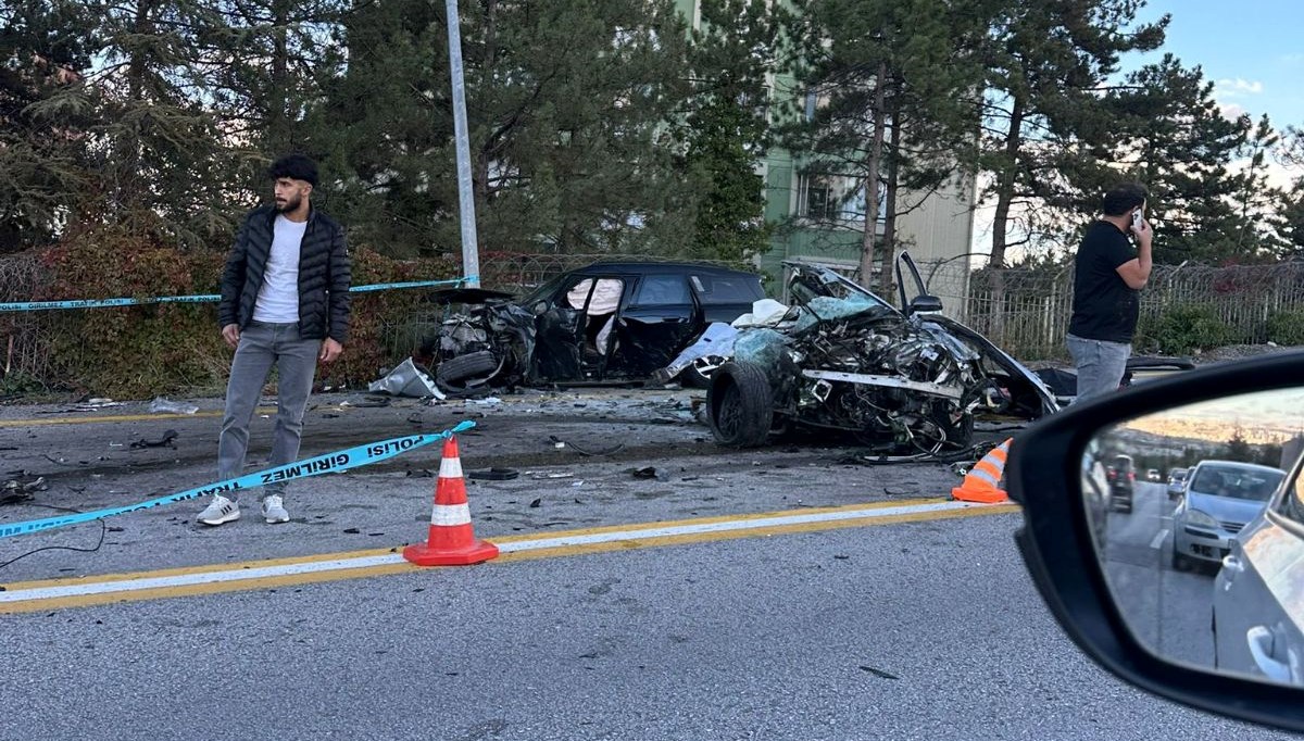 Ankara'da üniversiteli gencin hayatını kaybettiği feci kaza