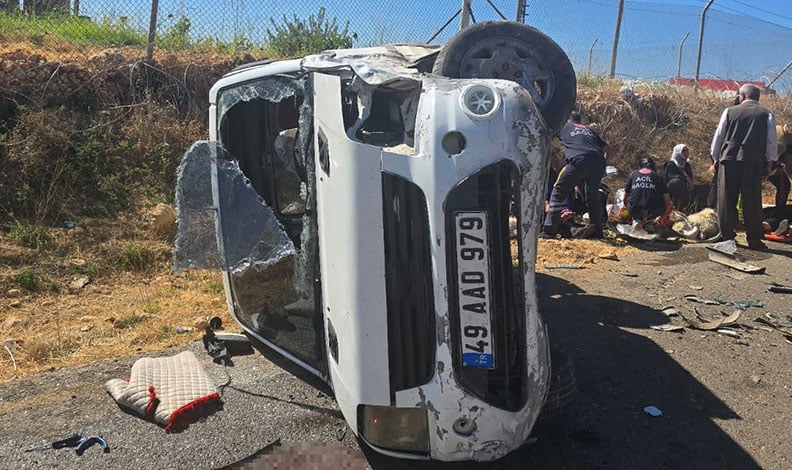 Cizre'de kaza: 8 kişi yaralandı
