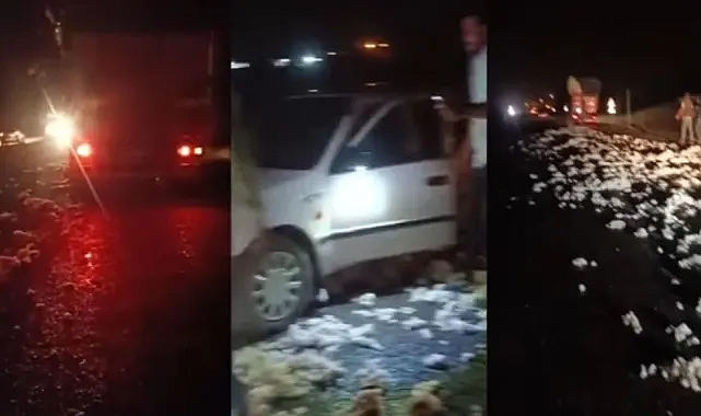 Şanlıurfa'da iki kamyonla bir otomobil çarpıştı, araçlardan biri pamuk yüklüydü.