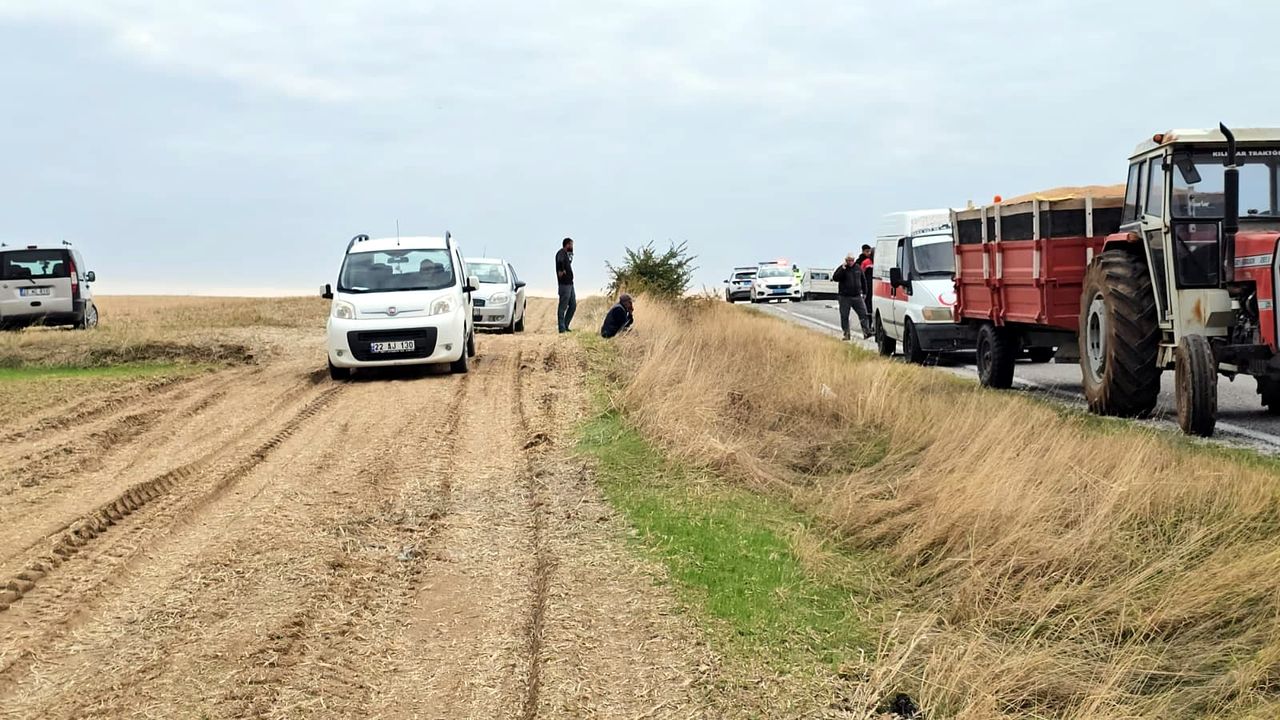 Edirne'de endişe verici trafik kazası