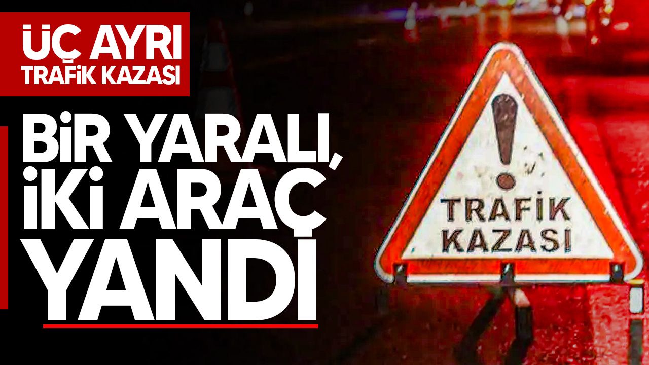 Girne ve Lefkoşa Ana Yollarında Üç Ayrı Trafik Çarpışması