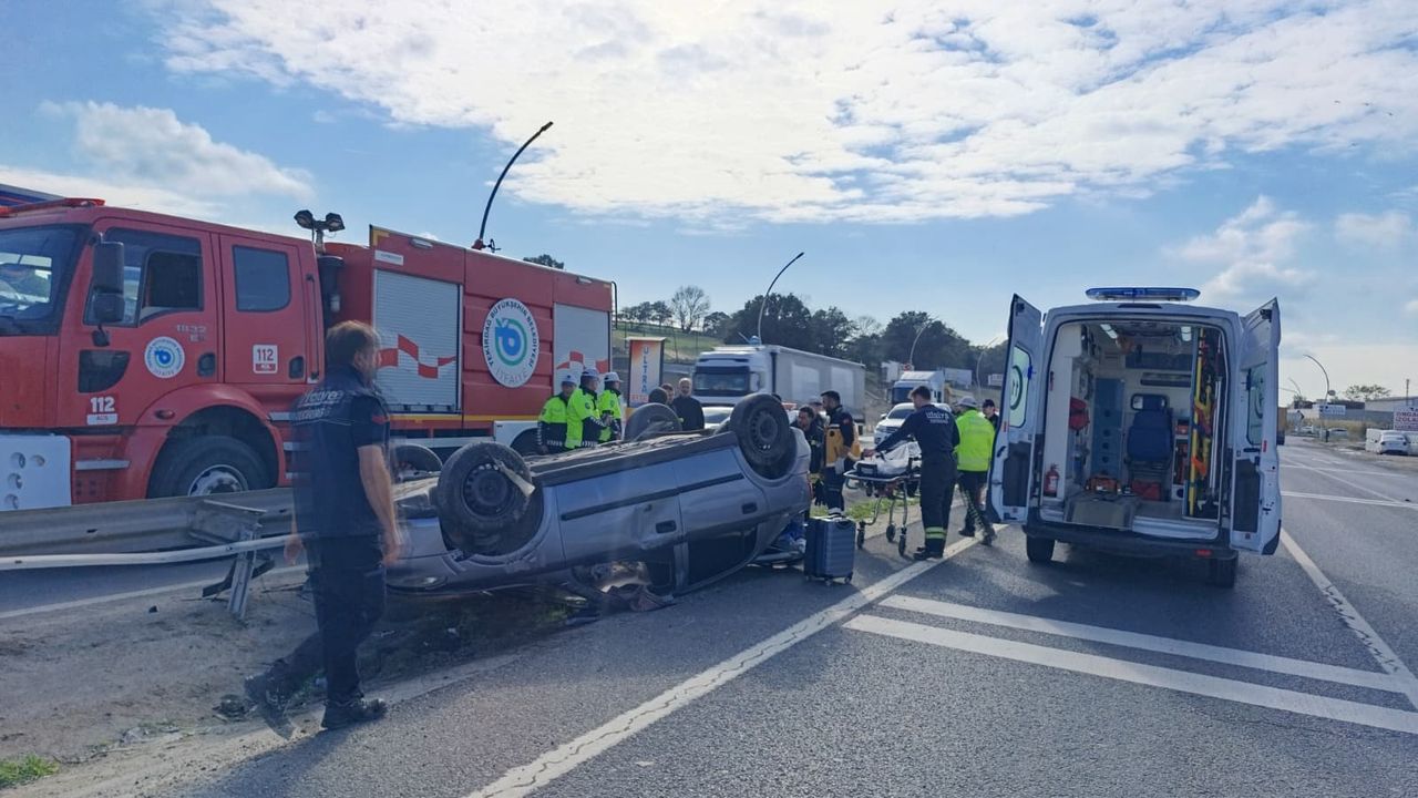 Tekirdağ'da araç devrildi, kaza sonucu 1 kişi yaralandı.