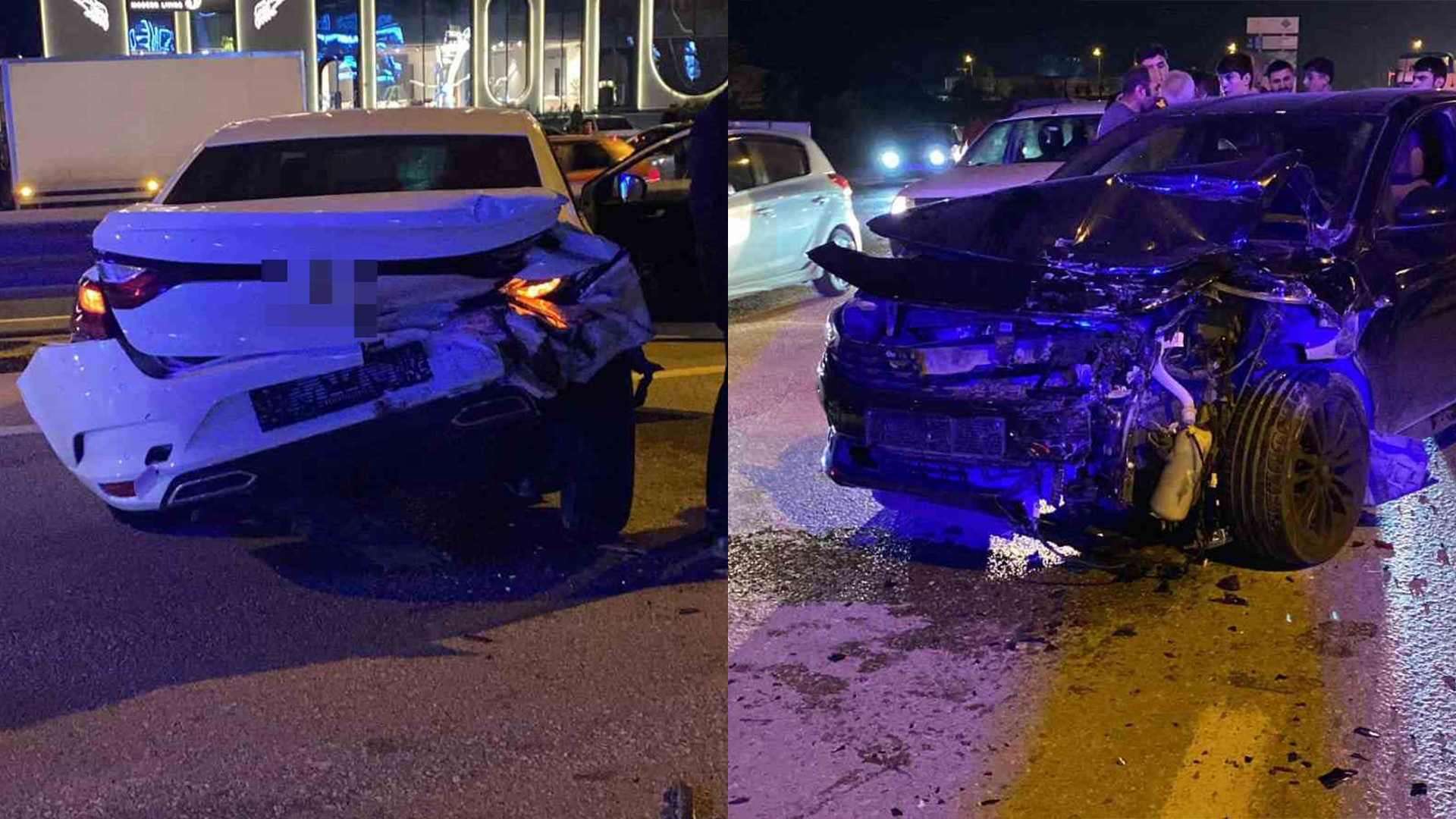 Bursa'da meydana gelen zincirleme kaza sonucunda 5 araç birbirine çarptı, 3 kişi yaralandı.