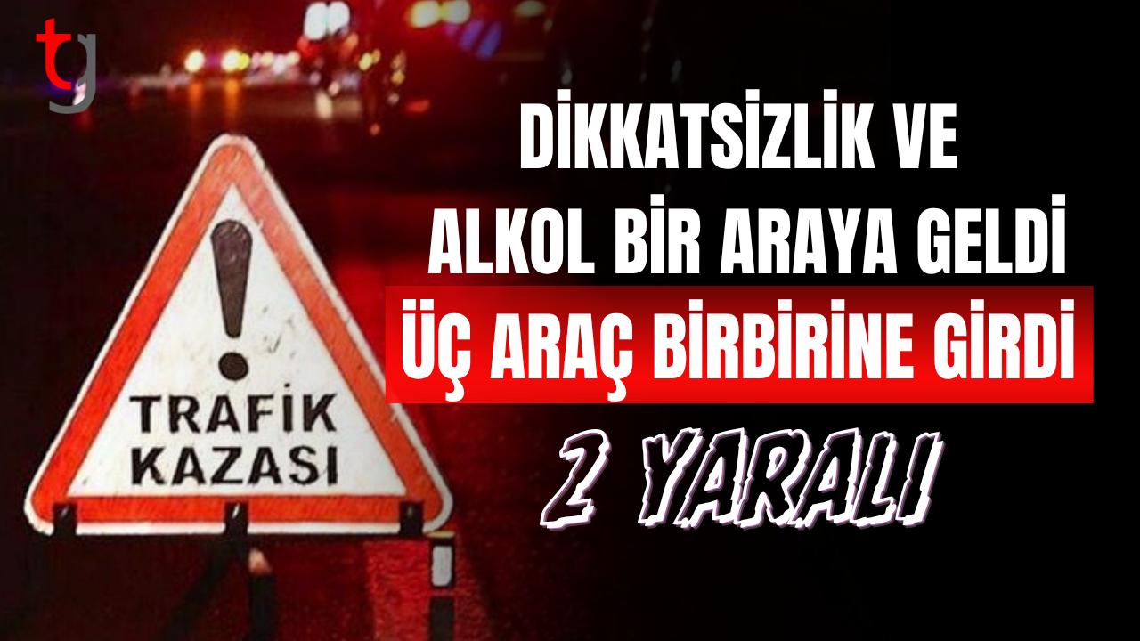 Lapta'da Üç Araç Karıştı: İki Sürücü Yaralandı