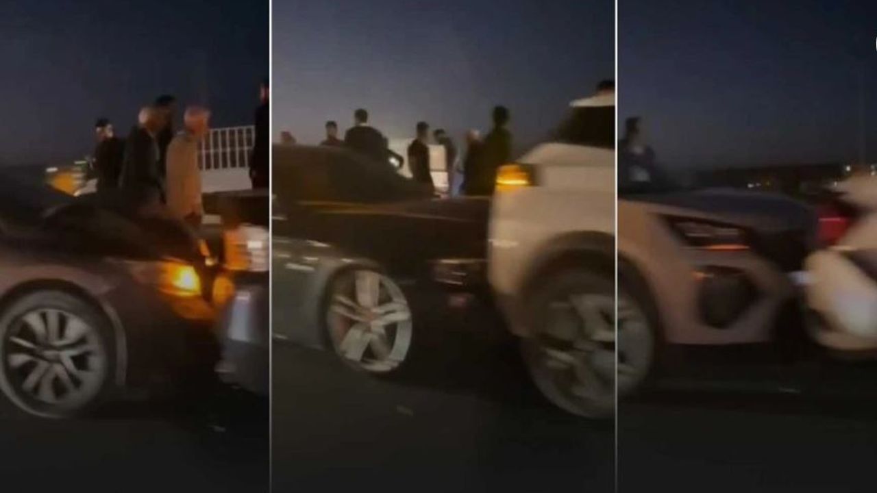 Diyarbakır'da 6 araç zincirleme trafik kazası...