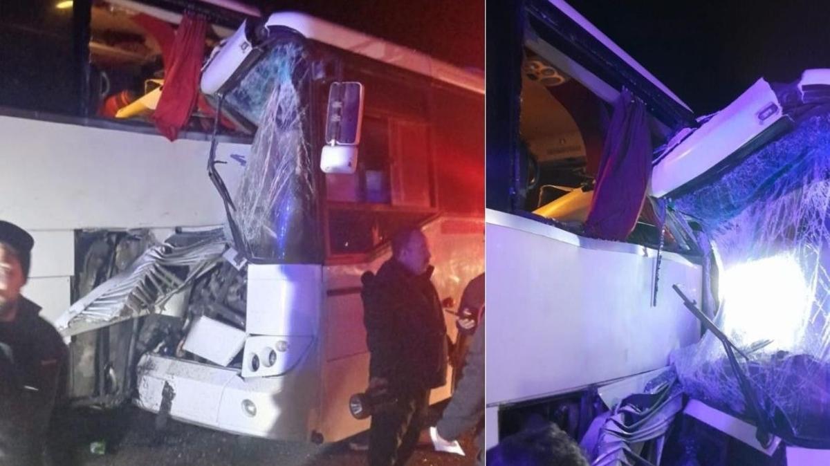 Servis otobüsü yolcu otobüsüne çarptı: Yaralılar var, faciadan dönüldü!