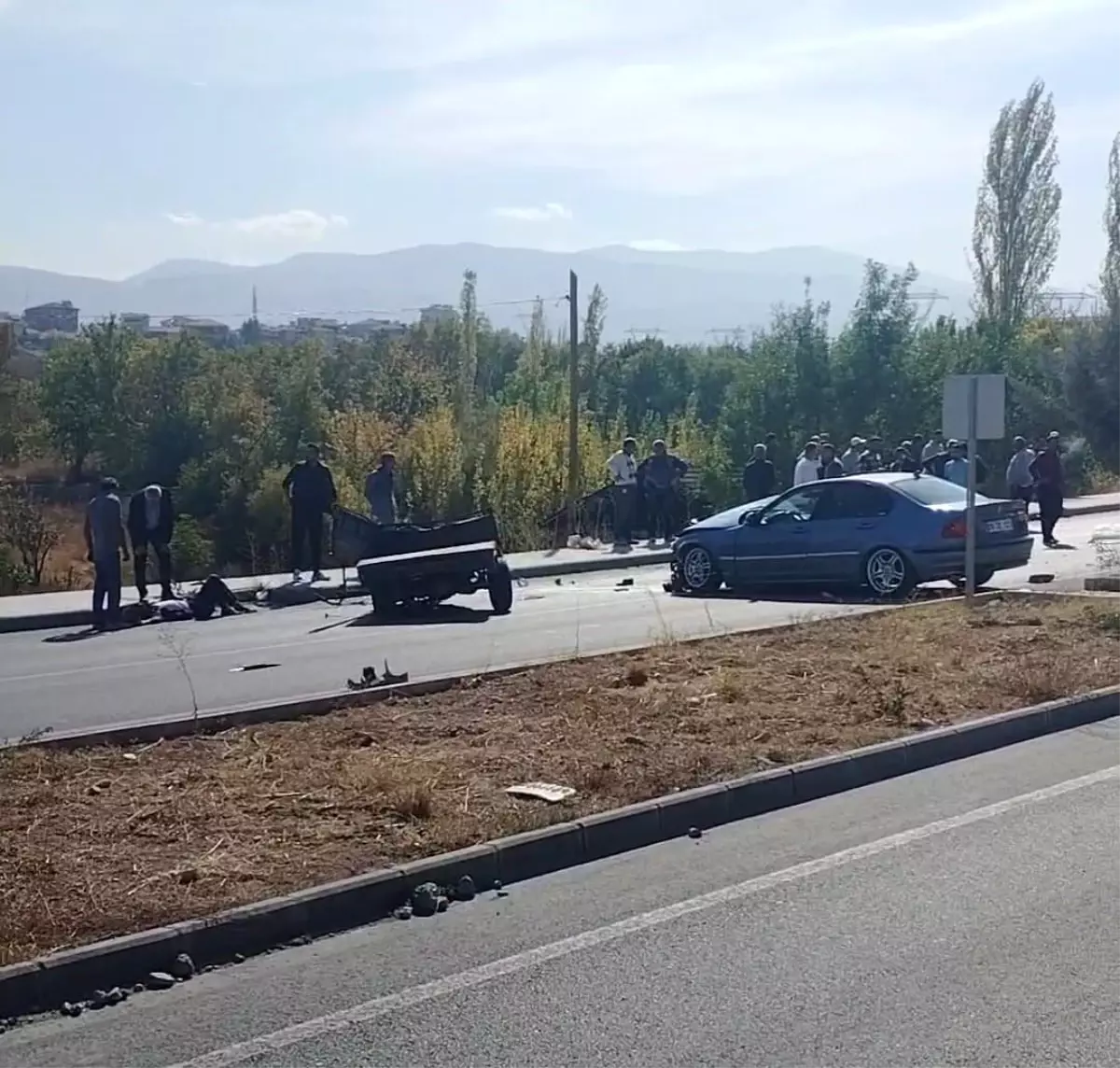 Malatya'da Trafik Kazasında Bir Kişi Ağır Yaralandı.