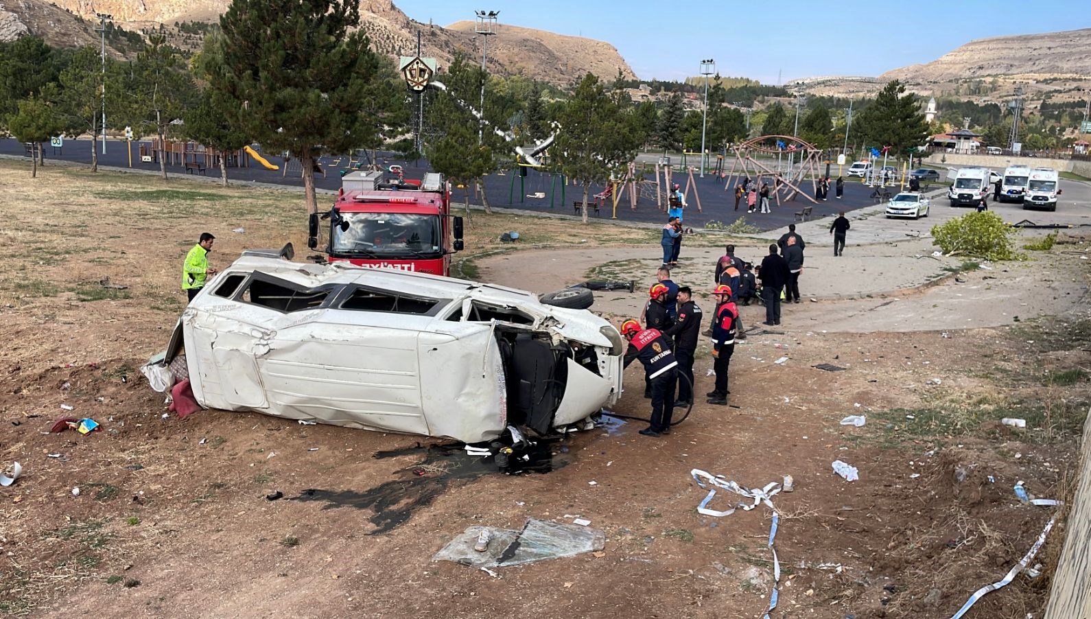 Kaza sonucu ağır yaralı olan 15 yaşındaki Yusuf, yaşamını yitirdi.