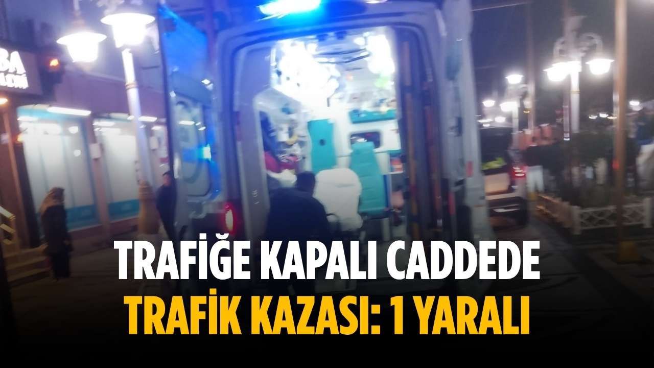 Yaralı var: Trafiğe kapanan sokakta kaza