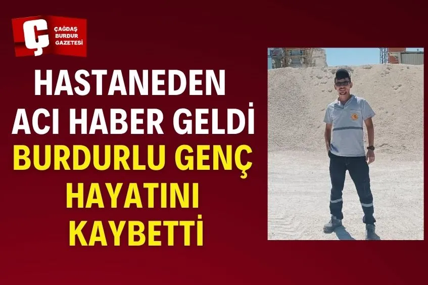Burdur'da genç sürücü trafik kazasında öldü.