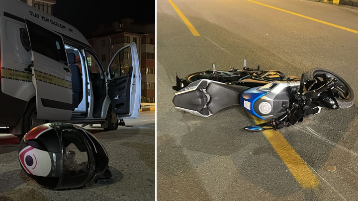 Karabük'te kaldırıma çarpan motosiklet, genç Berrak'a acı haber oldu.
