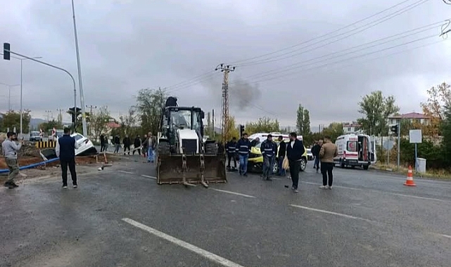 Tuzluca'da Yol İnşaatı Sırasında Kaza: İki Sürücü Yaralandı