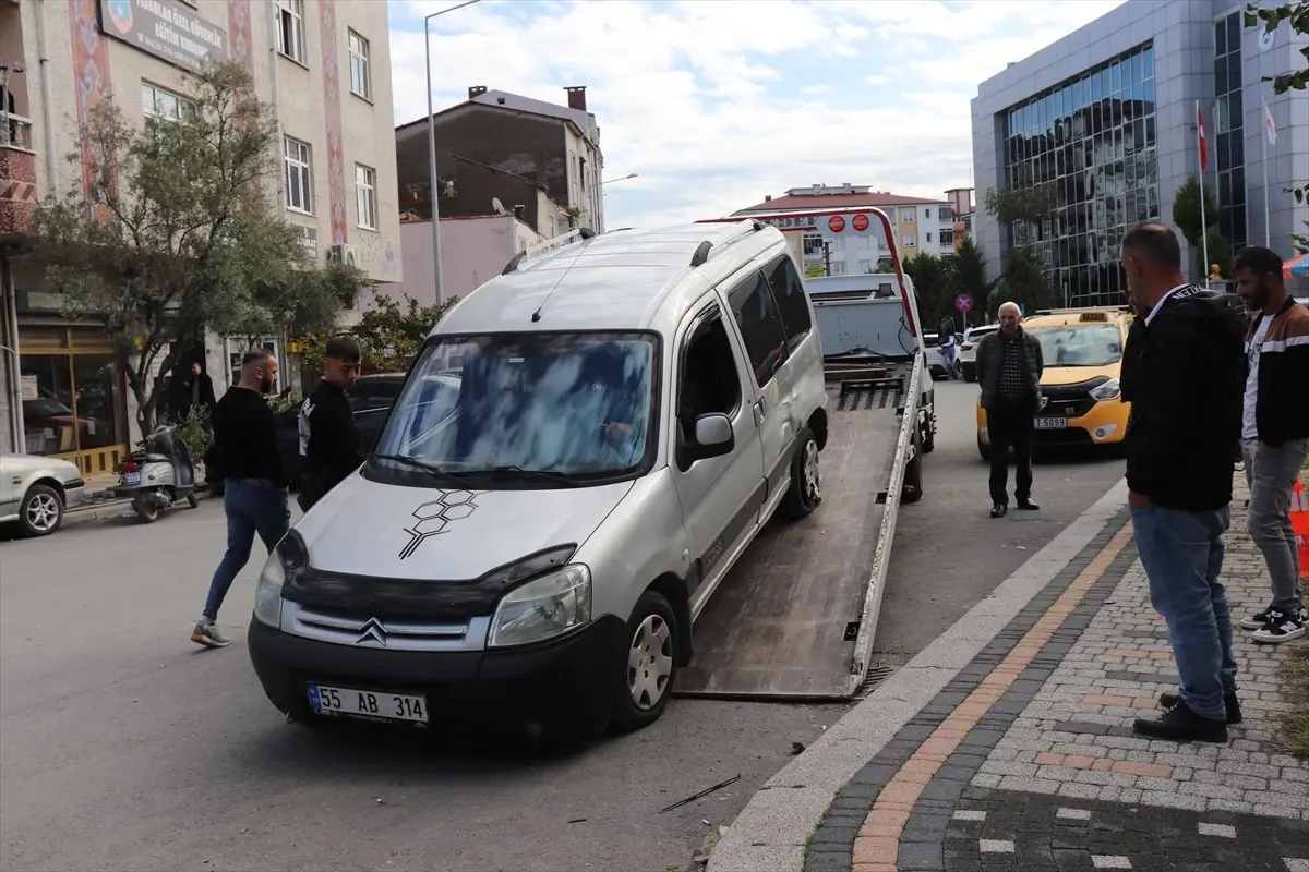 Ünye'de Kaza Sonucu 1 Kişi Yaralandı